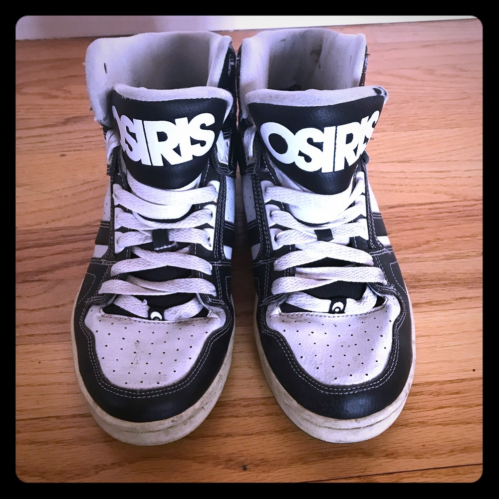 Osiris Black & White “Bronx” Sneakers